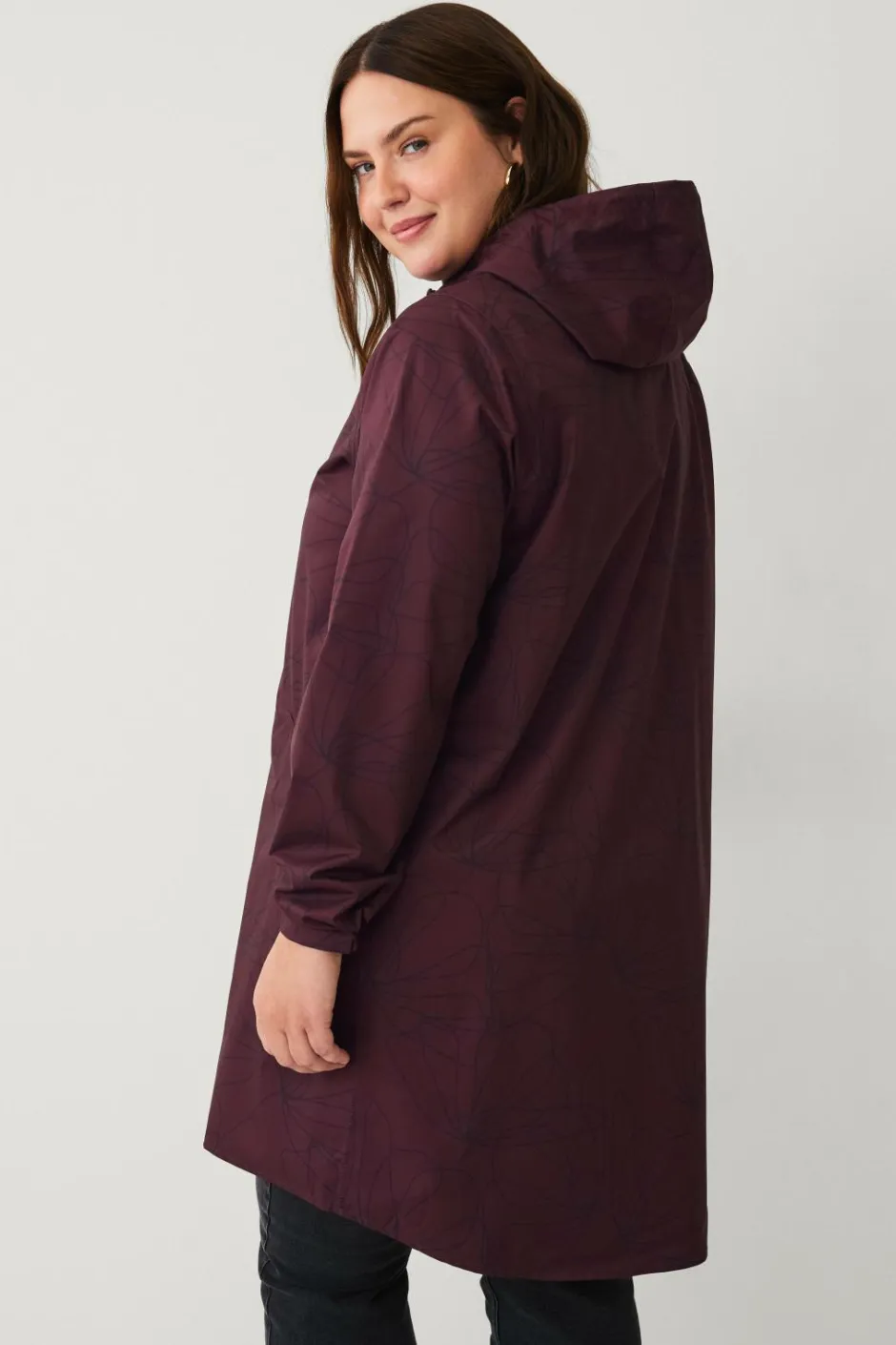 Discount Regnjakke mKlara aop Raincoat Dame Regntøj