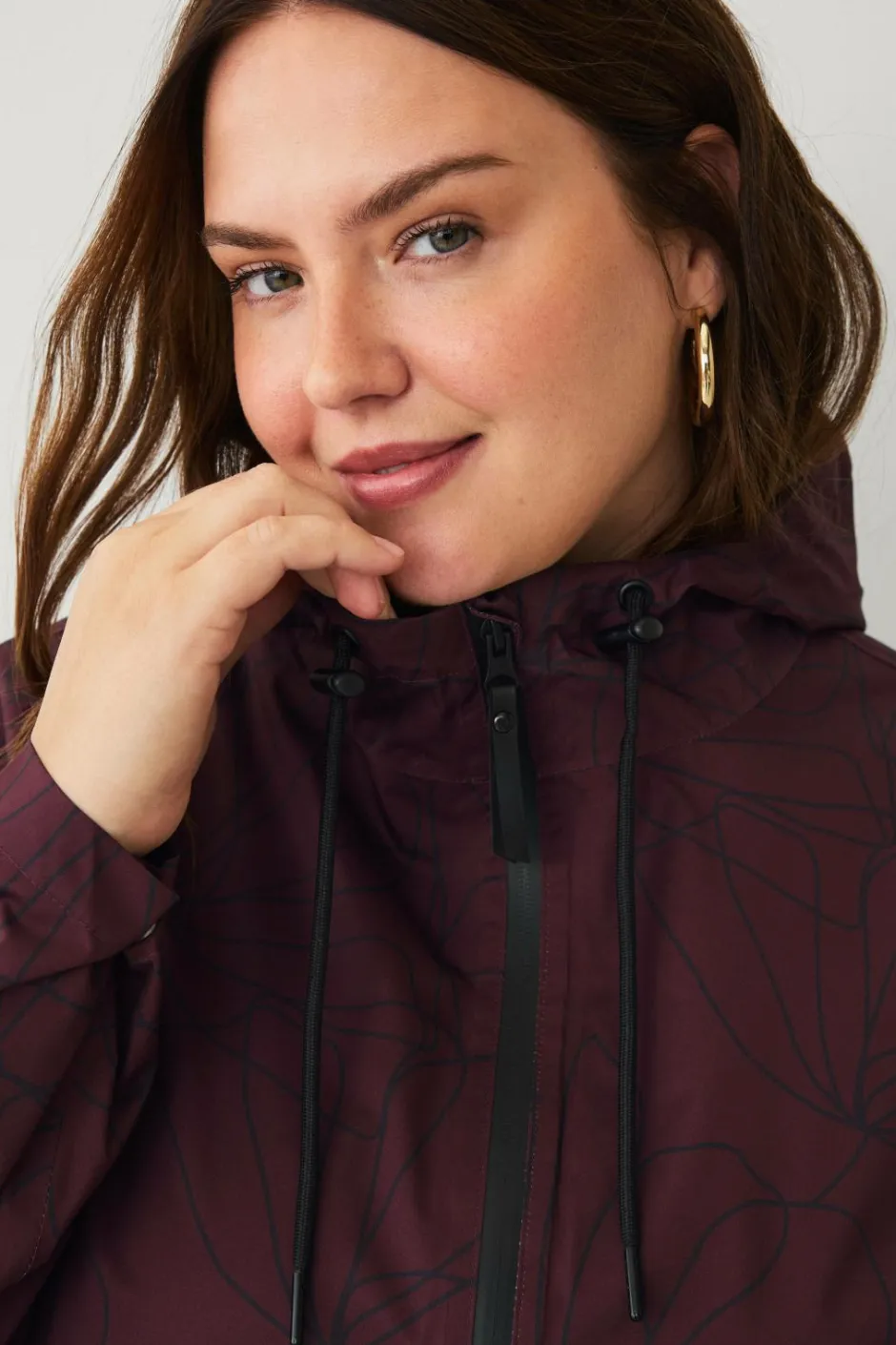 Discount Regnjakke mKlara aop Raincoat Dame Regntøj