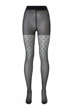 Zizzi Strømpebukser Tights 25 Den Hearts^Dame Strømpebukser