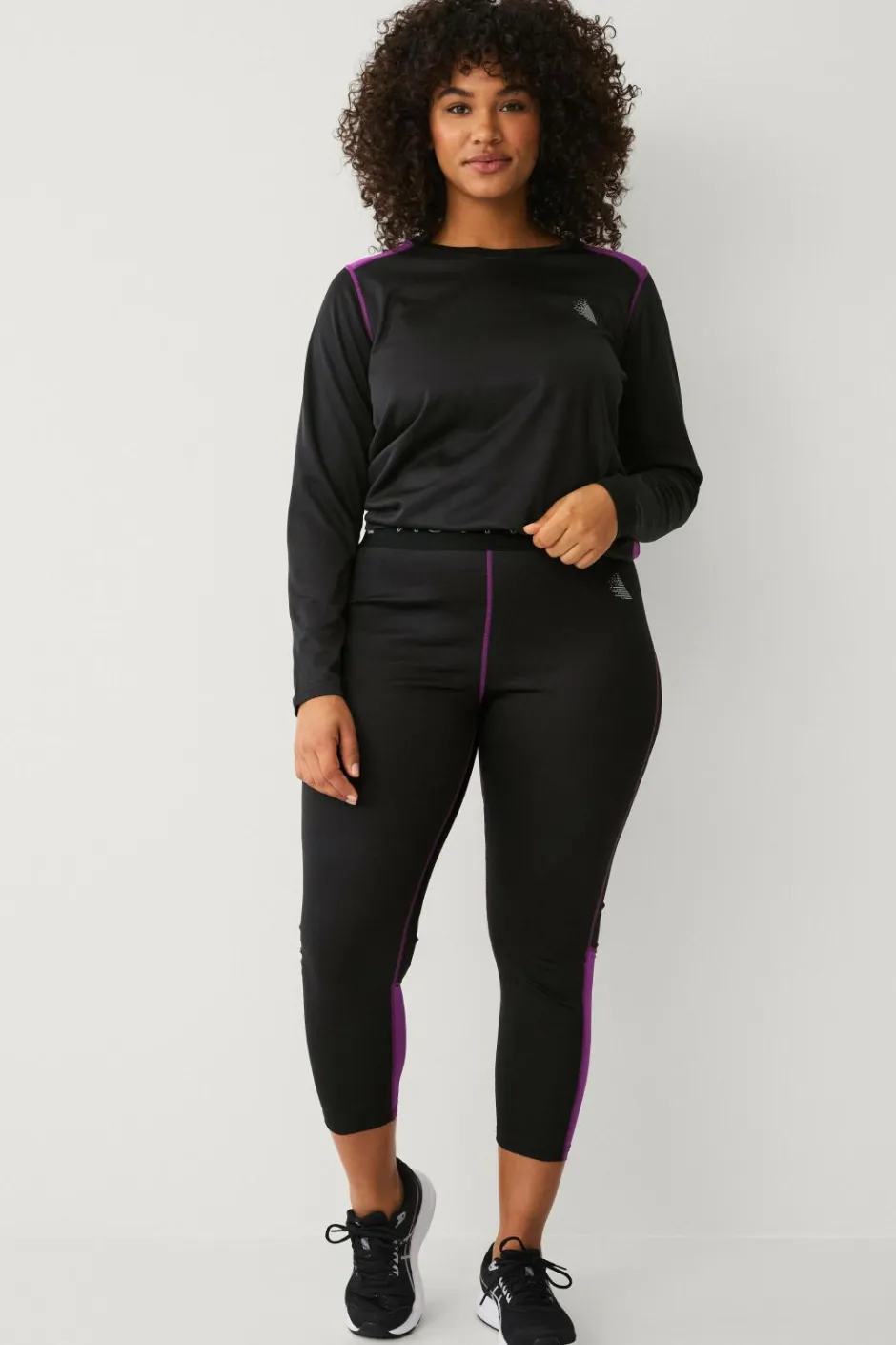 Zizzi Termounderbukser aSnow 7/8 Tights^Dame Skiundertøj|Skiundertøj