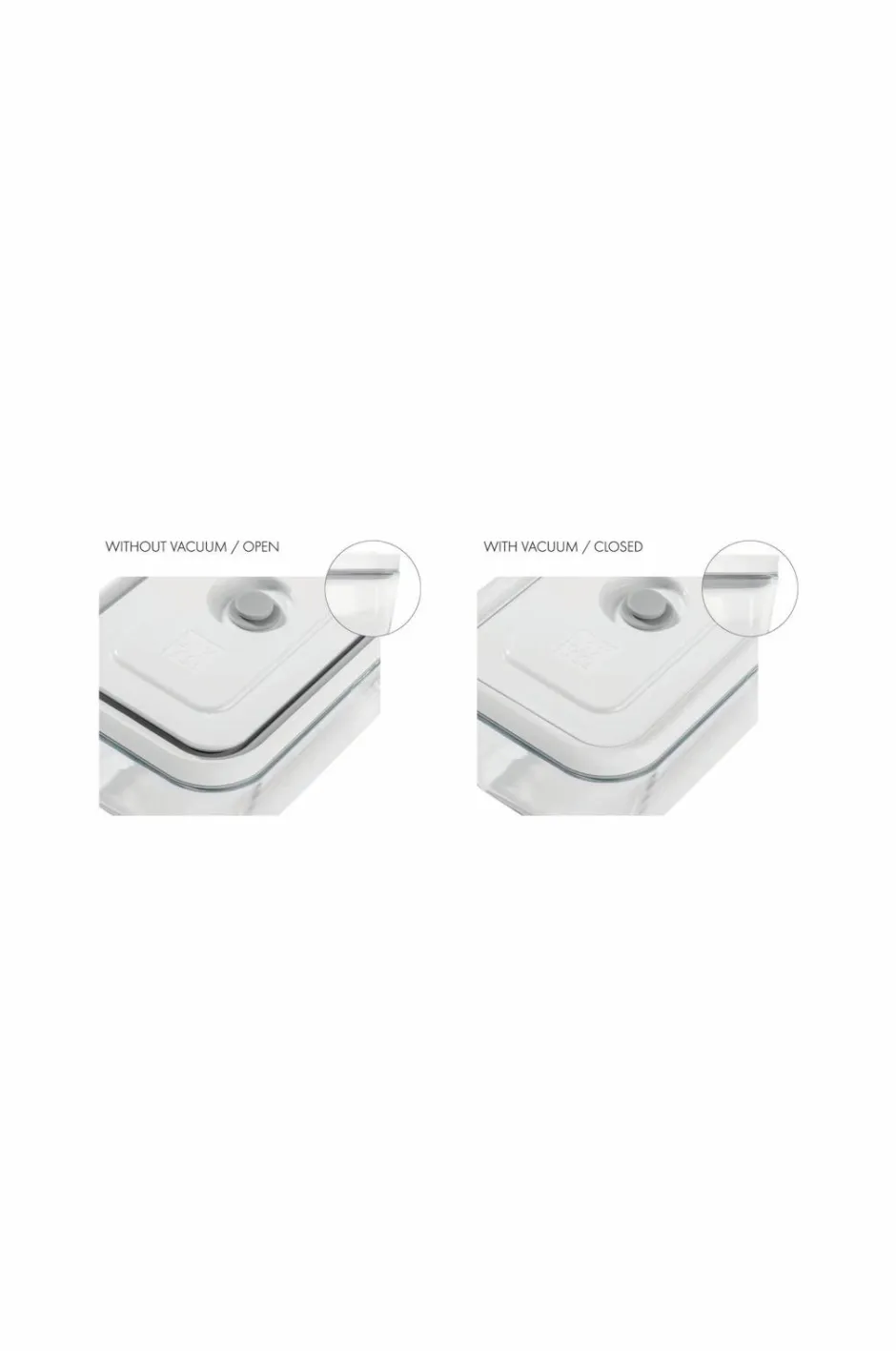 ZWILLING Vakuumbeholder Gratinfad Fresh & Save 2800 ml Glas^ Køkkenopbevaring